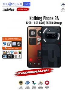Nothing Phone 3A - 12GB RAM - 256GB Storage - Easy Monthly Installments - PTA Approved - 1 Year Official Warranty - The Original Bro Mobiles - TOB70